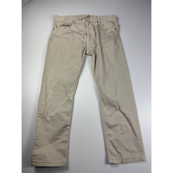Pedro del Hierro Denim - Pedro del Hierro Beige Jeans Casual Pants Straight Leg Comfort‎ Size 32x25